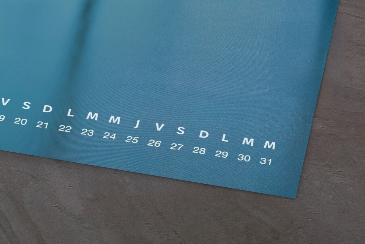 Calendario 100% con papel reciclado